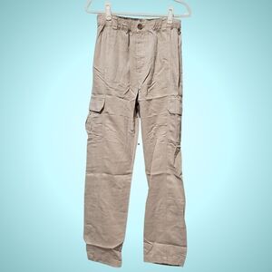 Faherty Arlie Day Cargo Pants Women XS, Small Safari Linen Blend Pockets NWT